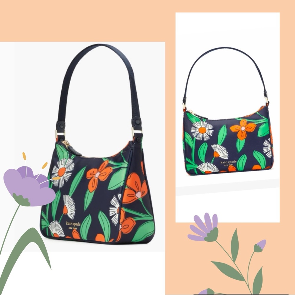 NWT Kate Spade The little better Sam Daisy Vines Shoulder Bag